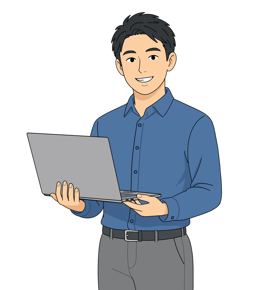 人の手で描き起こした人物画像